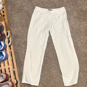 Brandy Melville Cream Lenin Pants